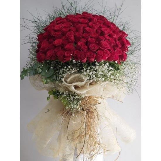 Abakada Kız İsteme Buketi 101 Gül