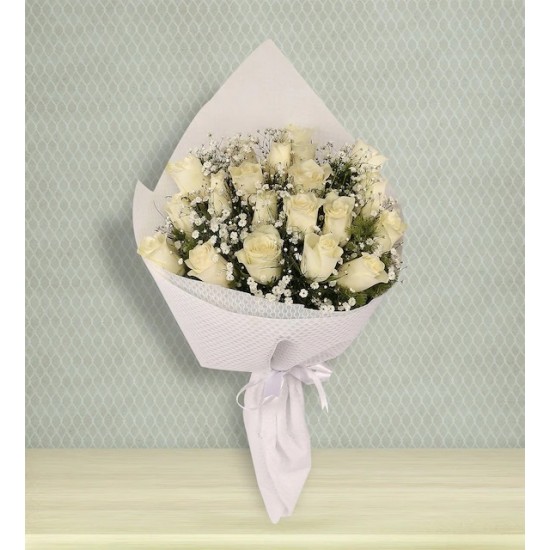 Aşk Sürprizi 20 Beyaz Gül