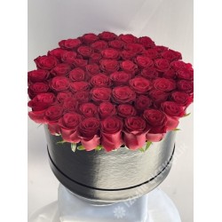 Kutuda Gösterişli 51 Kırmızı Gül