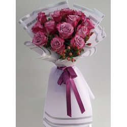 Mor Gül Buketi