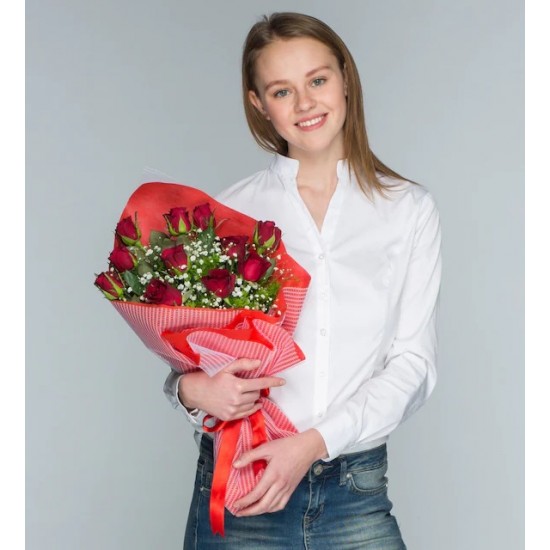 Seni Seviyorum Aşkım 11'li Gül Buketi