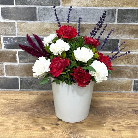 Dual Renkler Karanfil Aranjmanı