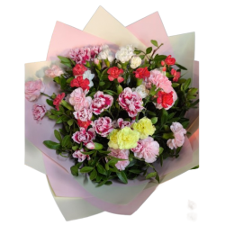 Renkli Karanfil Buketi