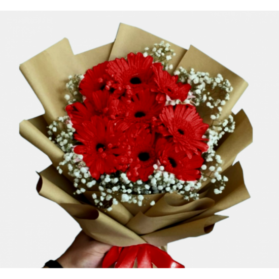 Kırmızı Gerbera Buketi